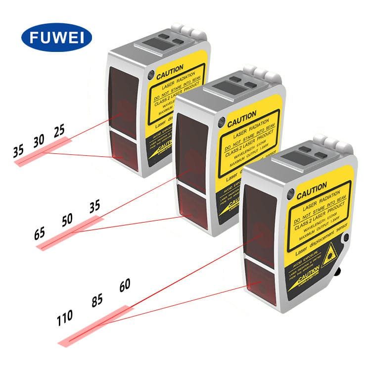 High Precision 85mm OLED Digital Display Laser Displacement Distance Sensor FSD11-85-RS485-M 10-30VDC Optical Sensors Category