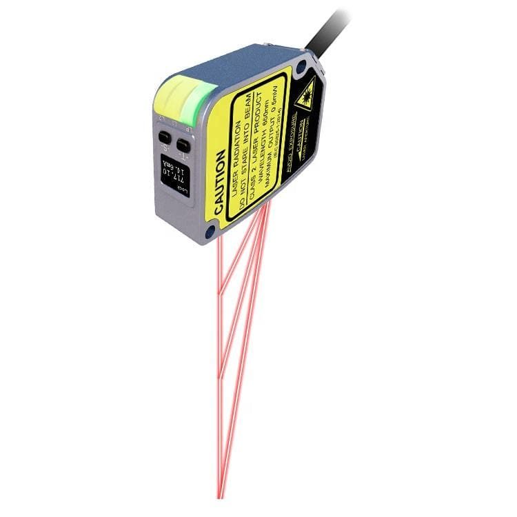 Digital Laser Displacement Sensor High Precision Distance Measurement Thickness Leveling RS485 Analog
