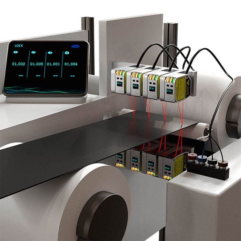 OLED Digital Display High Accuracy Laser Displacement Sensor 0.1mm Linear Position Measuring