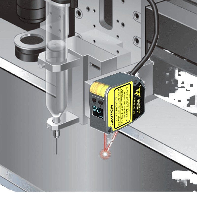 OLED Digital Display High Precision Laser Displacement Distance Sensor Angle Linear Position Measuring