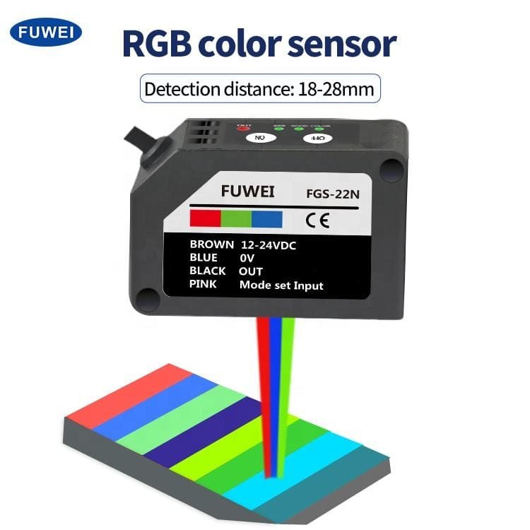 Color Identification Photoelectric Sensor Color Correction Photoelectric Switch RGB Color Sensor