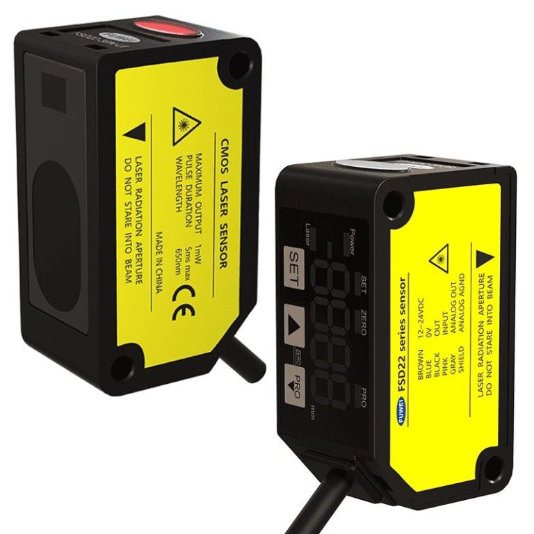 High Accuracy 0.01mm Measuring Range 100mm Laser Displacement Sensor