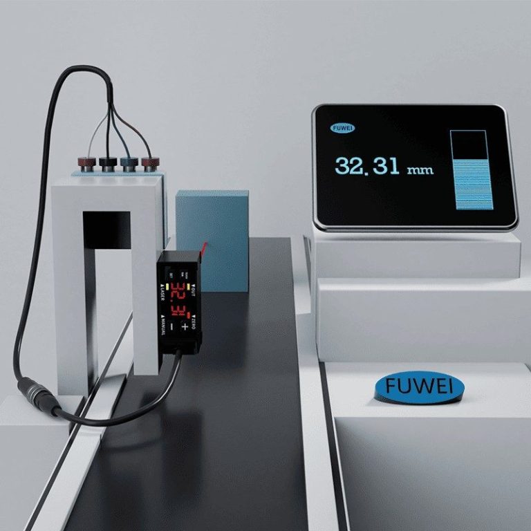 LED Display Laser Distance Displacement Sensor High Accuracy 0.01mm Measuring Range 100mm Optical Sensors