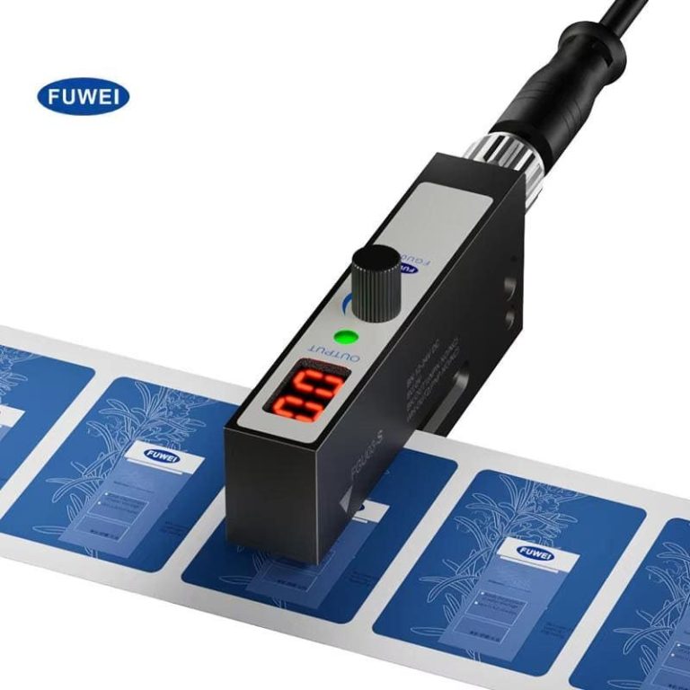 M8 4PIN 10-30VDC Slot Type Photoelectric Non-Transparent Aluminum Alloy Label Sensor