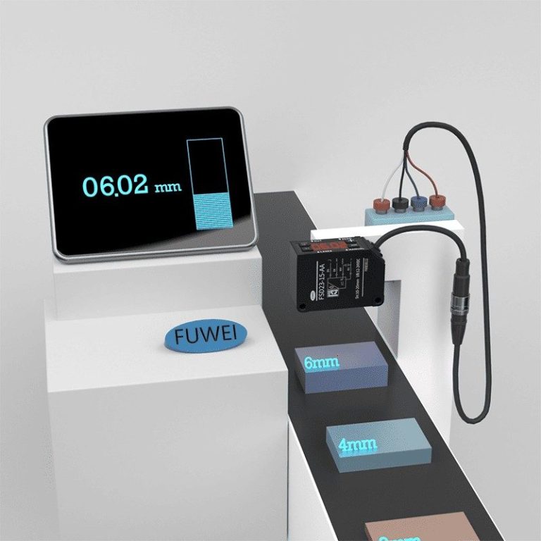Analog 4-20mA Optical Sensor High Accuracy Laser Displacement with 30mm Measuring Range
