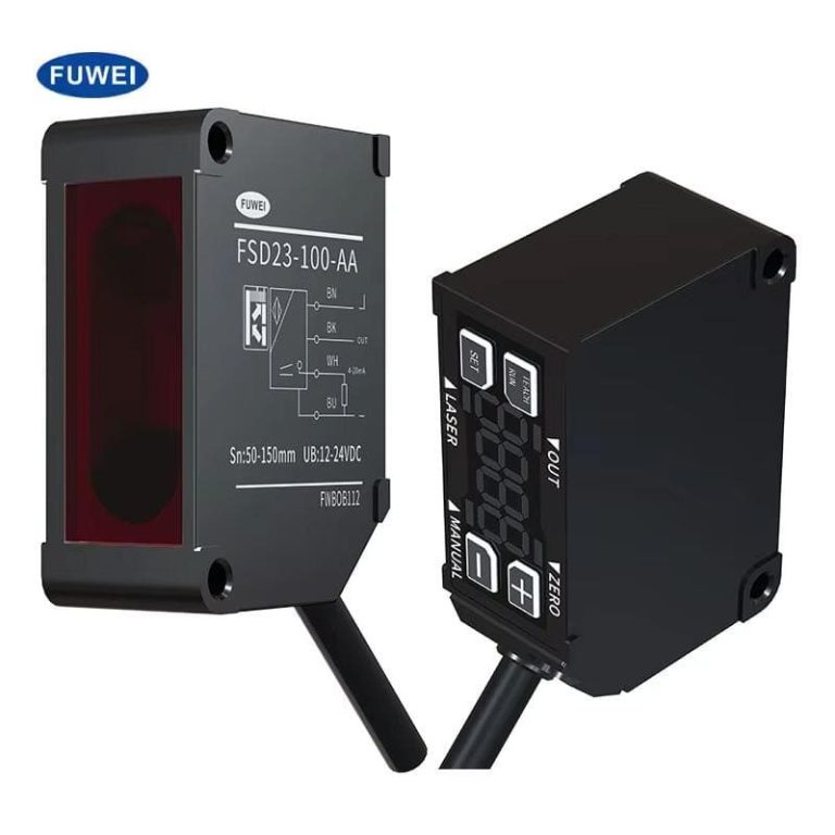 High-Precision Analog Current 4-20mA Laser Displacement Sensor LED Digital Screen Angle Linear Position Measuring