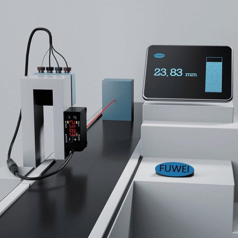 LED Digital Display Optical Sensor High Accuracy 0.01mm Detection Range 15mm Laser Displacement Measuring Sensor