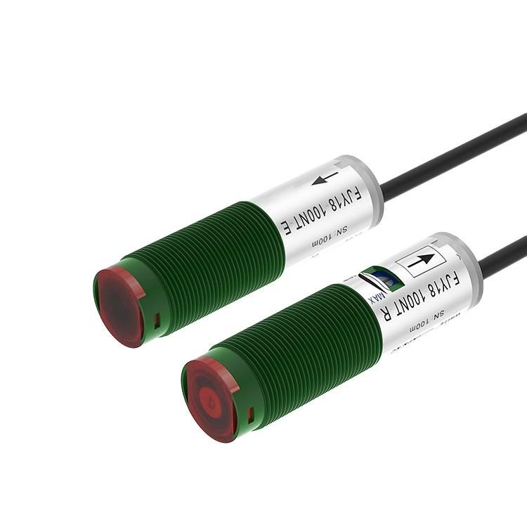 100M Laser through Beam Sensor Visible Photoelectric Infrared Sensor with High Sensitivity Switching