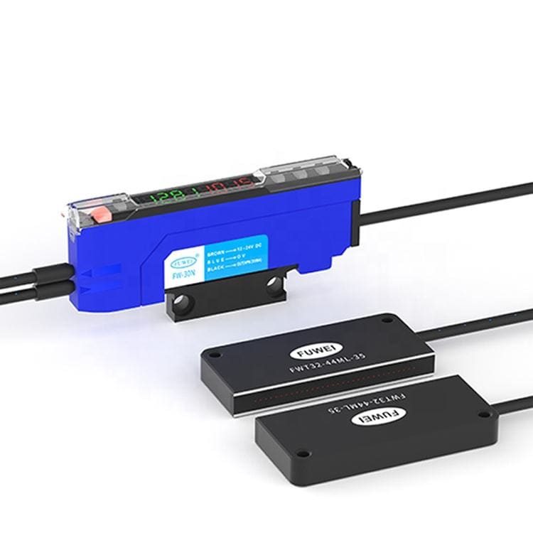 Dual Digital Display Optical Sensor Fiber Optic Amplifier with Infrared Induction Switch