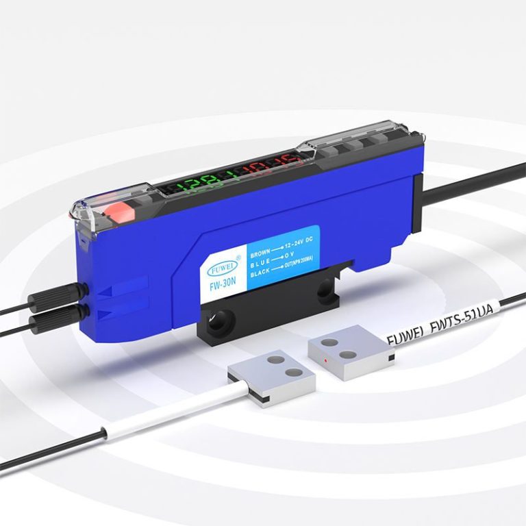 Miniature Flat Translucent Grating Amplifier Probe Through-beam Matrix Fiber Optic Sensor