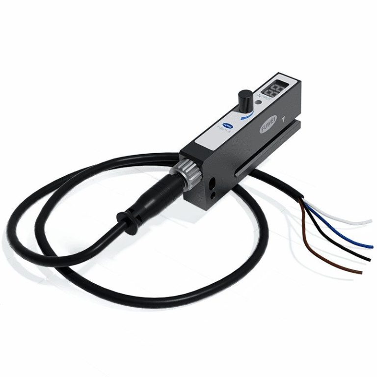 M8 4PIN 10-30VDC High-Speed Slot Type Photoelectric Sensor for Non-Transparent Label Detection on Labeling Machines