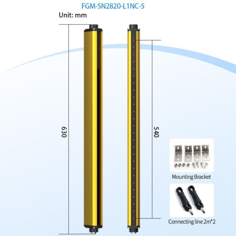 Photoelectric Sensor Infrared Optoelectronic Protection Device for Detection Safety Light Curtain Machine