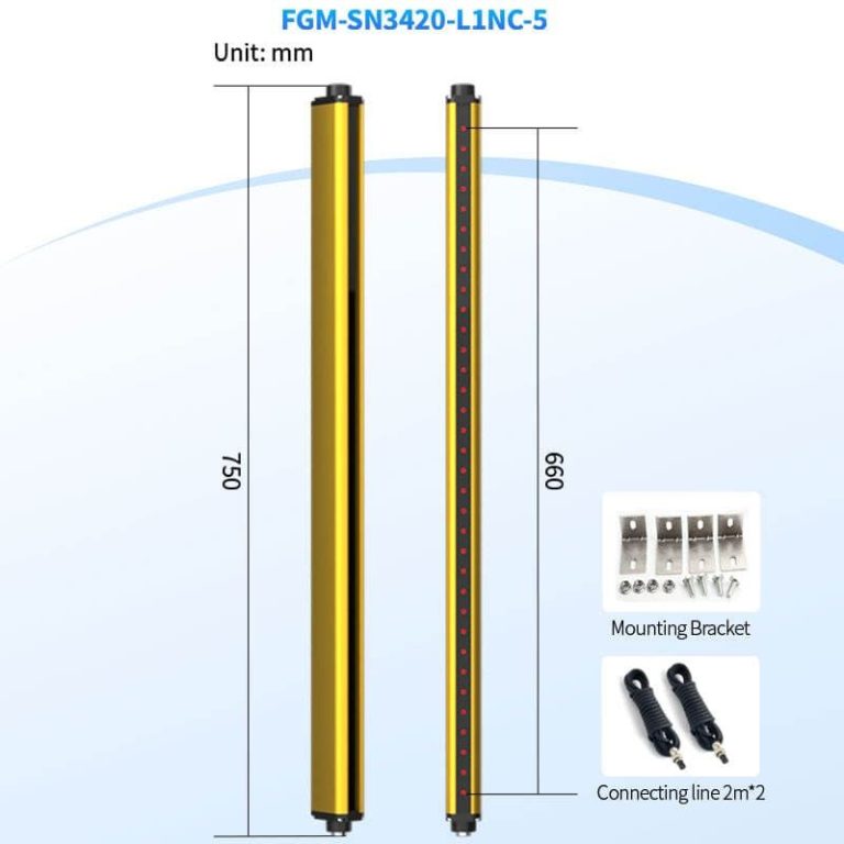 High Voltage Industrial Equipment Photoelectric Sensor Safety Light Curtain Protective Human Body Device