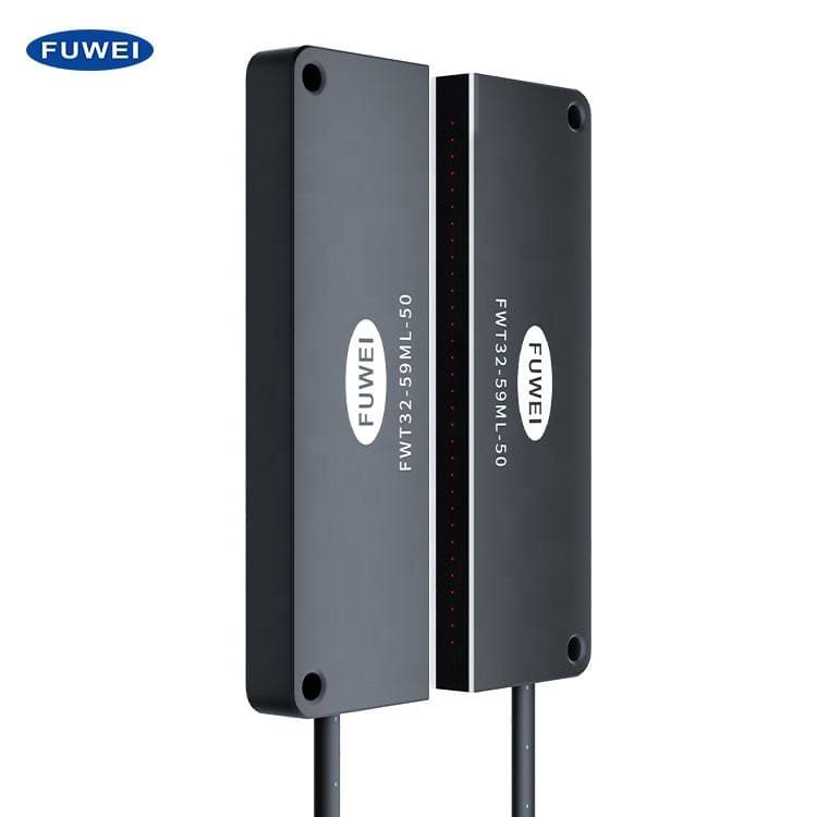 Through Beam Rectangular Matrix Wide Area Fiber Optic Sensor Counting Amplifier Grating Sensing