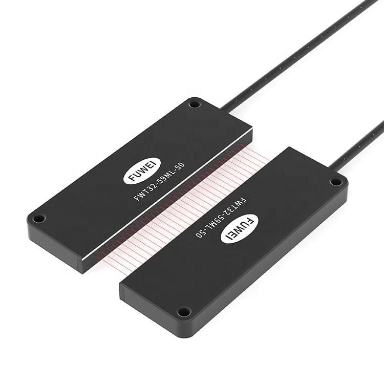 Through Beam Rectangular Matrix Wide Area Fiber Optic Sensor Compact Fiber Optic Sensor
