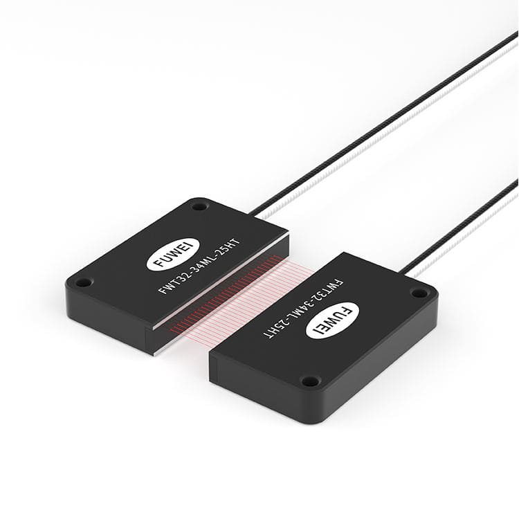 through Beam Area Matrix Type Grating Optical Fiber Sensor for Mask Machine with Metallic Sheath