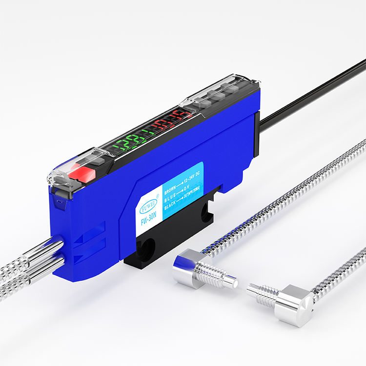 Series M3 M4 M6 Through Beam Photoelectric Sensor Right Angle Probe 350C High-Temperature Optical Fiber